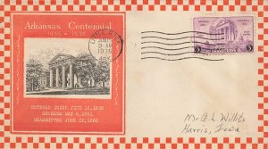 782 3c ARKANSAS - Brookhaven cachet #45a CV$60