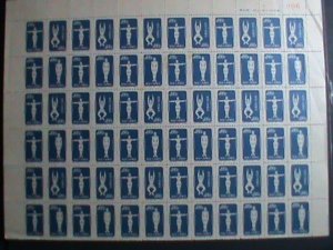 ​CHINA-1952-SC# 142-PHYSICAL EXERCISES MNH UPPER HALF SHEET OF 50 STAMPS VF