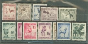 South West Africa #249-260  Single (Complete Set)