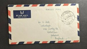 1946 Soldiers Mail RAF Post Bombay India Airmail Cover to Rotherham England