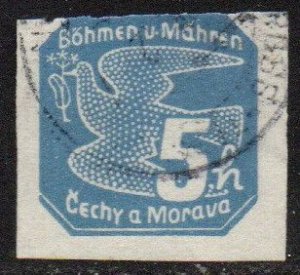 Czechoslovakia - Bohemia and Moravia Sc #P2 Used