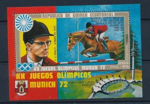 [44686] Equatorial Guinea 1972 Olympic games Munich Equestrian Horse MNH Sheet