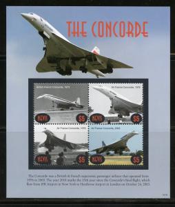 NEVIS  2018 THE CONCORDE SHEET MINT NH 