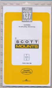 Prinz Scott Stamp Mount 137/265 mm - CLEAR (Pack of 10)(137x265 137mm) STRIP 958
