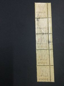 MOMEN: MALAYA SELANGOR SG #53s SPECIMEN STRIP MINT OG 4NH/1H LOT #60896