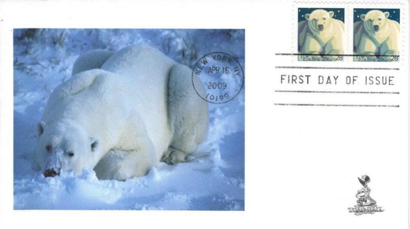 Polar Bear FDC, #1, from Toad Hall Covers!