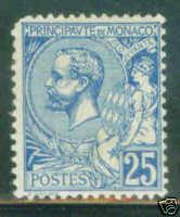 MONACO Scott 21 Prince Albert I MH* stamp 1891 CV$14 pret...