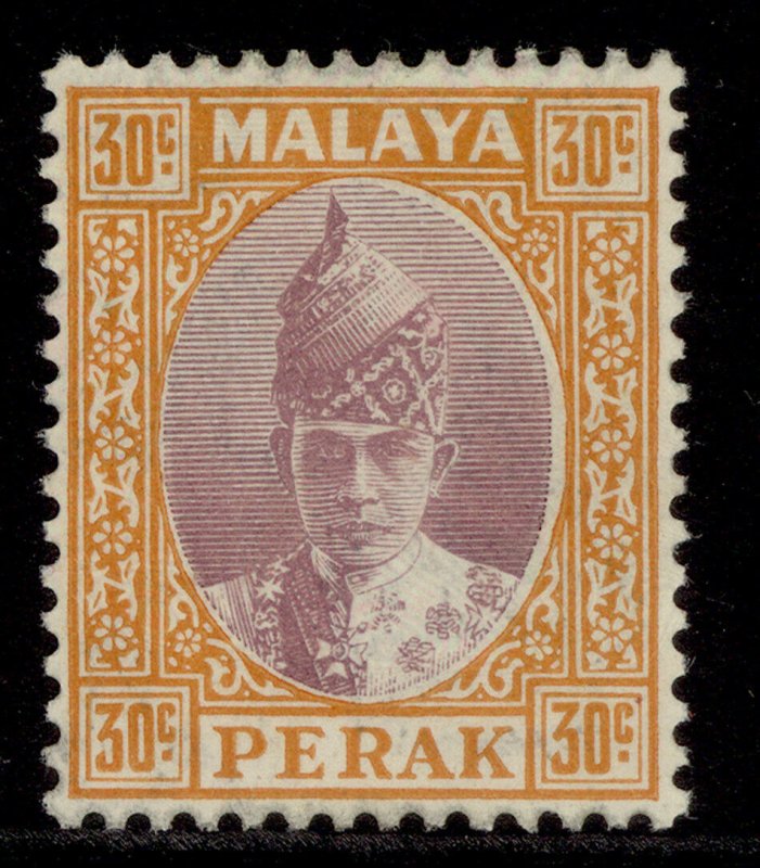 MALAYSIA - Perak GVI SG116, 30c dull purple & orange, M MINT. Cat £13.