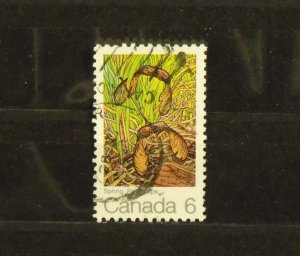 14591   CANADA   Used # 535ii     Error - Green Frog on Leaf       CV$ 0.50