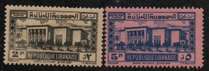 Lebanon J37 Mint hinged & J38 Mint never hinged