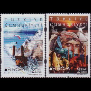 TURKEY 2012 - Scott# 3305-6 Europa-Tourism Set of 2 NH