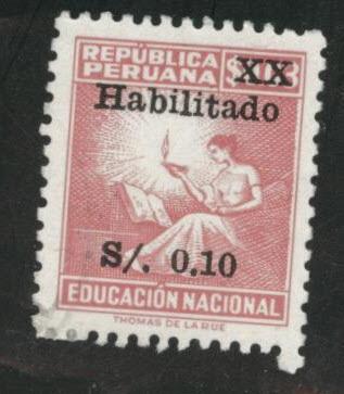 Peru  Scott  501B used stamp set