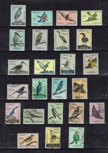 Angola: 1951, Birds Definitive set, Mint / Used. -  SG 458 - 481