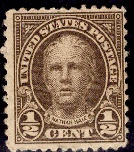 US Stamp #653 1/2c Hale MINT Disturbed OG SCV $.25