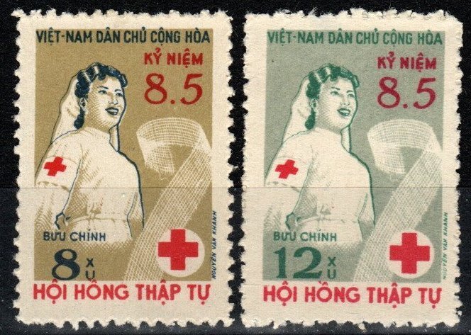 Vietnam #124-5 F-VF Unused CV $3.50  (X7746)