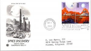 FDC 1998 SC #3242a Postal Soc Commemorative - KSC, FL - Pair - J2241