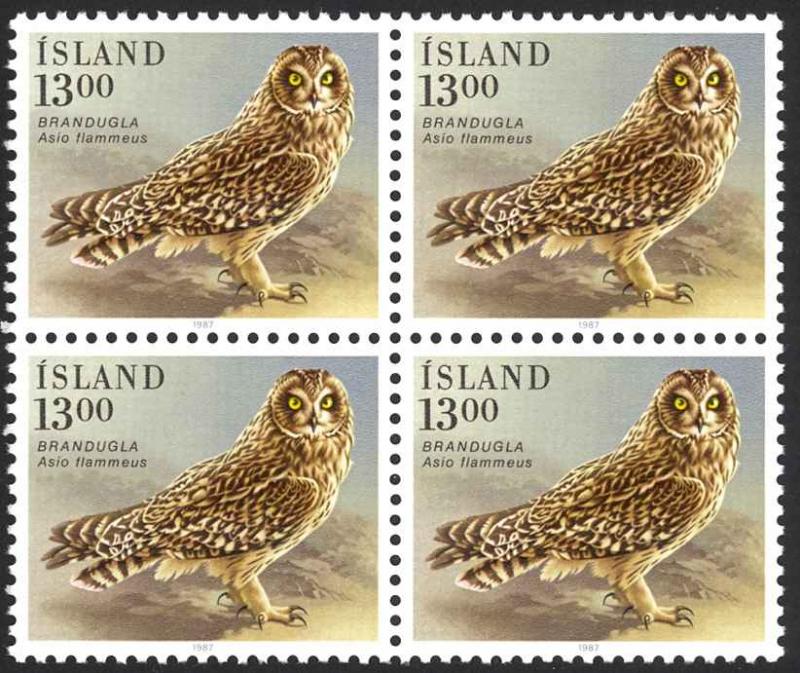 Iceland Sc# 642 MNH Block/4 1987 13k Birds