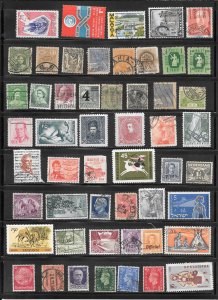 WORLDWIDE Page #747 of 50+ Stamps Mixture Lot Collection / Lot