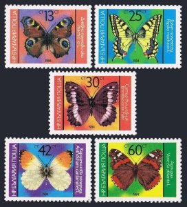 Bulgaria 3021-3025,3026,MNH.Michel 3316-3320,3321 Bl.48. Butterflies 1984.