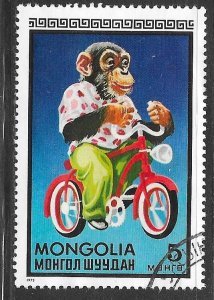 Mongolia 707: 5m Monkey on bike, CTO, VF