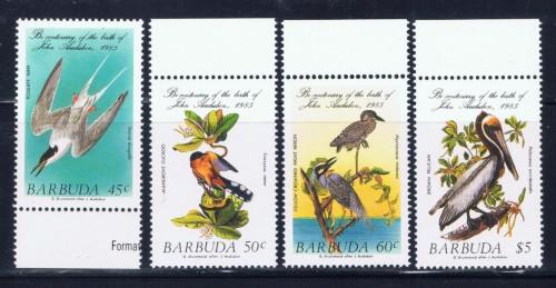 Barbuda 701-04 Never Hinged 1985 Birds set