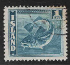 ICELAND Scott 217 Used 1939 Codfish stamp