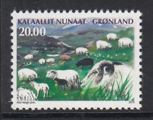 Greenland MNH 2013 20k Sheep in summer pasture - Agriculture