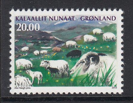 Greenland MNH 2013 20k Sheep in summer pasture - Agriculture