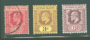 Cayman Islands #22/24/26 Unused