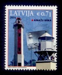 Latvia Sc# 886 MNH Ainazu Lighthouse 2014