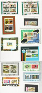 Tanzania, Postage Stamp, #90a, 99-102a, 106a, 144a, 241, 249a+ Mint NH, JFZ