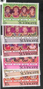 St. Vincent; Scott 483-488; 1977;  Unused; NH