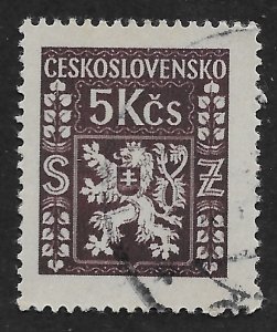 Czechoslovakia #O14 5k Coat of Arms