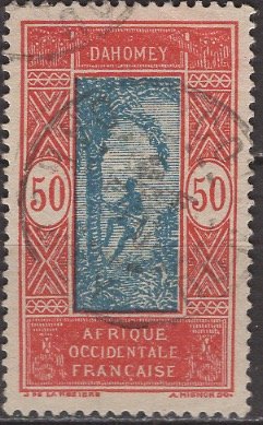 Dahomey 1926: Sc. # 66; O/Used Single Stamp