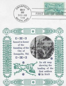 984 3c ANNAPOLIS - Sanders Souvenir Card