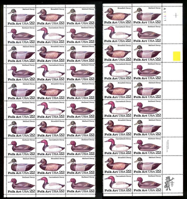 UNITED STATES (37) Large Blocks/Plate Blocks Face Value=$187.80