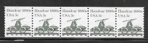 #1898 MNH Strip of 5