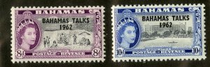 BAHAMAS 181-2 MNH BIN .75 BEACH