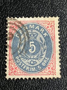 Denmark Scott 27 Used