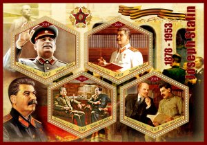 Stamps. Famous people. Joseph Stalin  2019 1+1 sheets perforated
