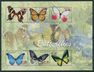 [108999] Grenada 2005 Insects butterflies papillons Mini sheet MNH