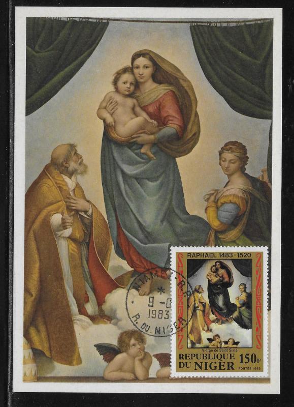 Niger 617 Sistine Madonna by Raphael Maxi-Card NOT FD