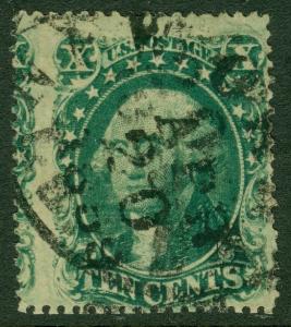 EDW1949SELL : USA 1857 Scott #33 Used. Apr 20, 1859 cds. Fresh. Catalog $180.00.