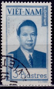 Vietnam 1951, Emperor Bao Dai, 3pi, Scott#9, used