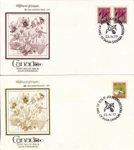 Canada # 705 / 729,  Cacheted First Day Covers,