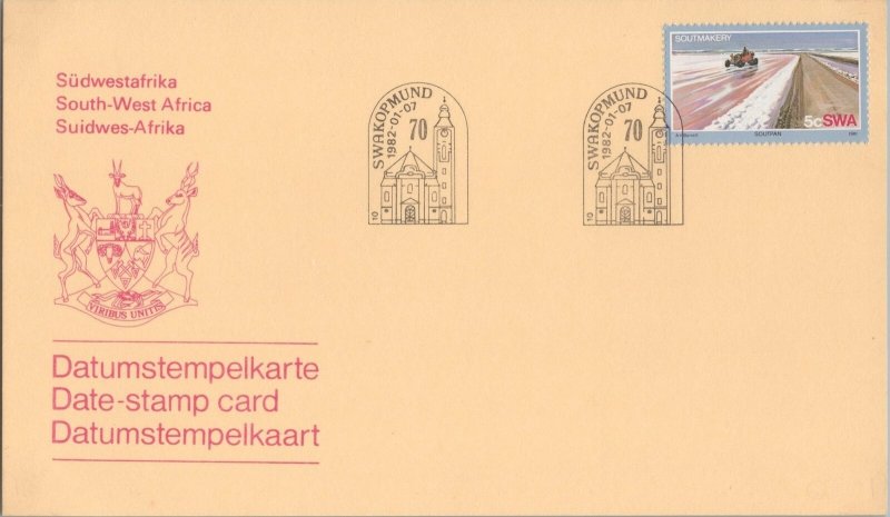 South West Africa 483 Date-stamp card SWAKOPMUND Anniversary ZAYIX 081622SM30