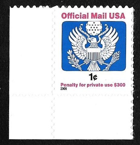 O163 1cent official mail Stamp mint OG NH VF