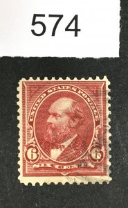 MOMEN: US STAMPS # 282a USED LOT #E 574