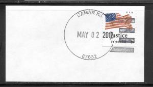 #4640 Used on Piece Postmark-Cancel DAMAR KS MAY/02/2012