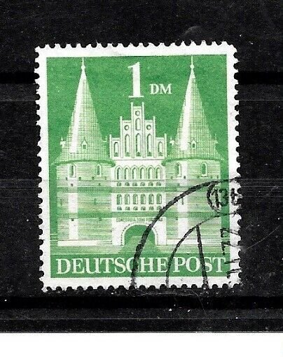 Germany Stamps- Scott # 658/A131-1m-Canc/H-1948-51-NG-Perf. 14